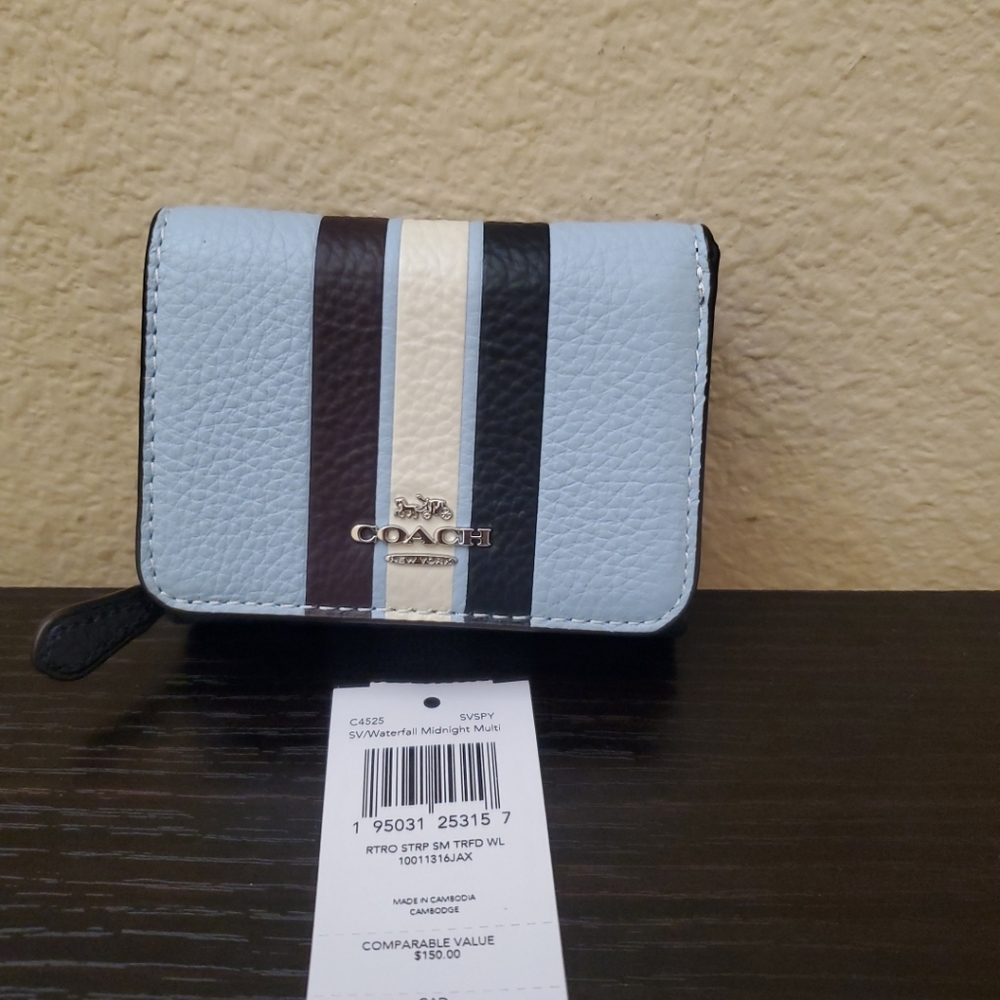 Coach Retro  Small Wallet In Colorblock - Picture 2 of 10